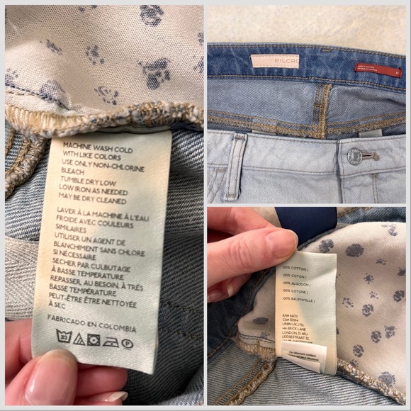 Pilcro Anthropologie Denim Micro Shorts Size 32 NWT - Picture 10 of 11